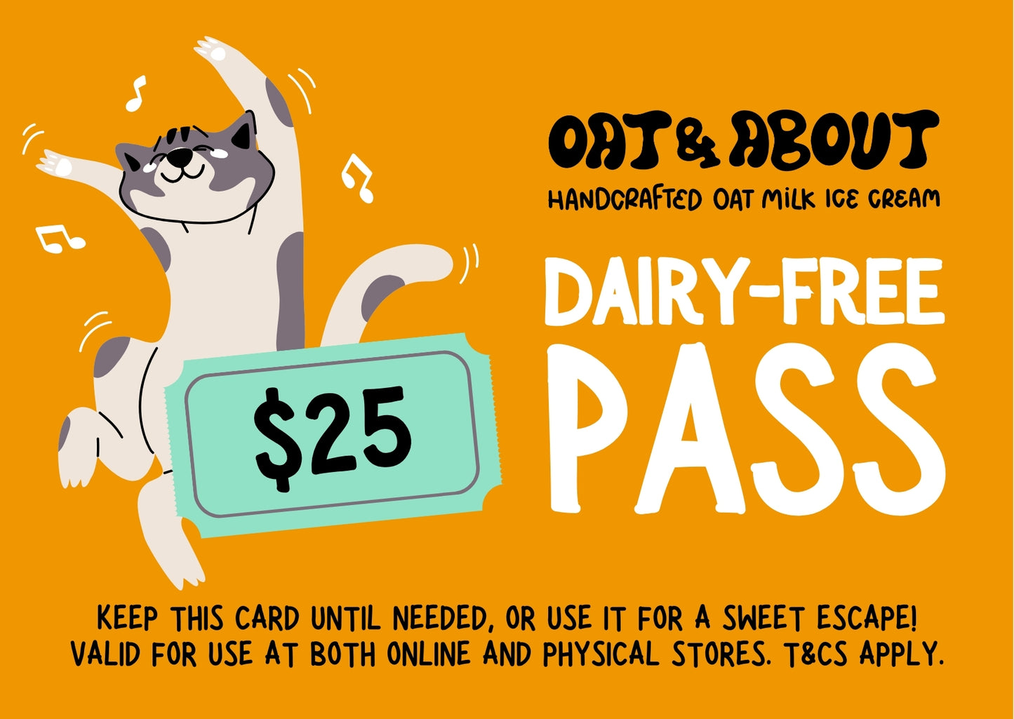 Oat & About Dairy-Free Pass (Gift Card)